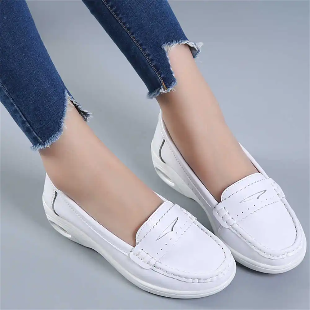 Women Accessories Brand Name Ideas - Thick Sole Slipon White Trainers For