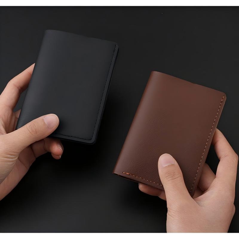 Women Accessories Organizer - Homefish Solid Color PU Leather Small