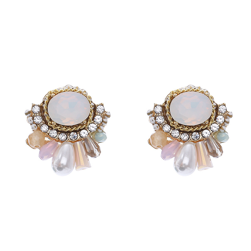 Women'S Accessories Nz - Exquisite Crystal Stud Earrings Punk Jewelry