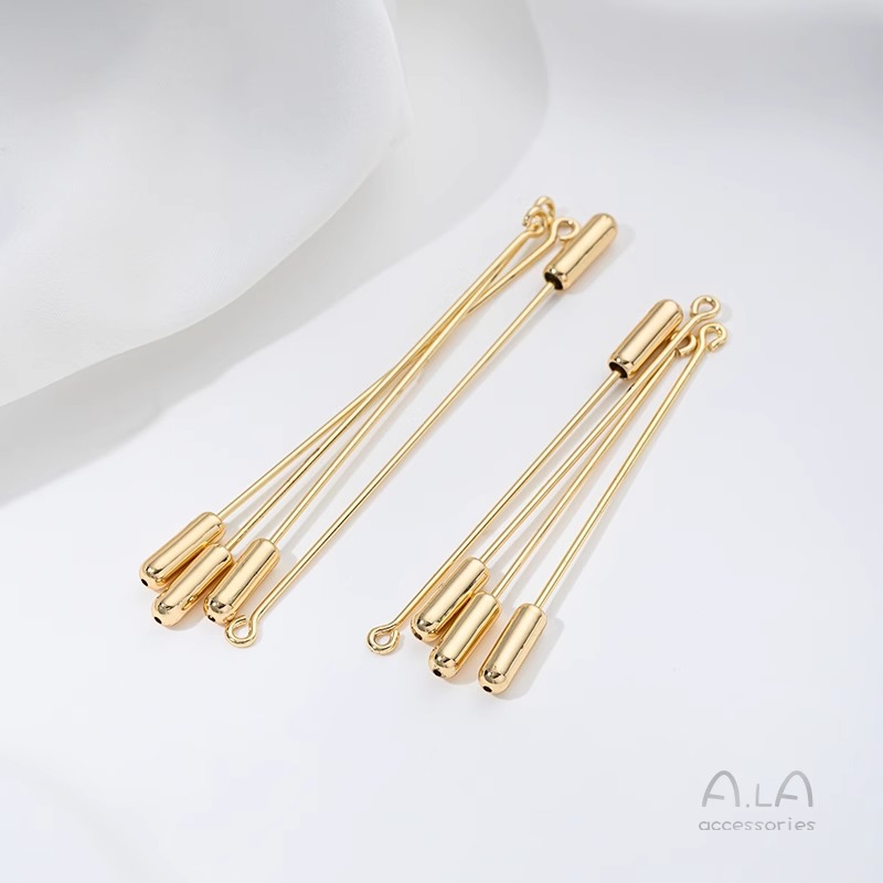 Brooch Pin Gold - 9 character brooch long pin one