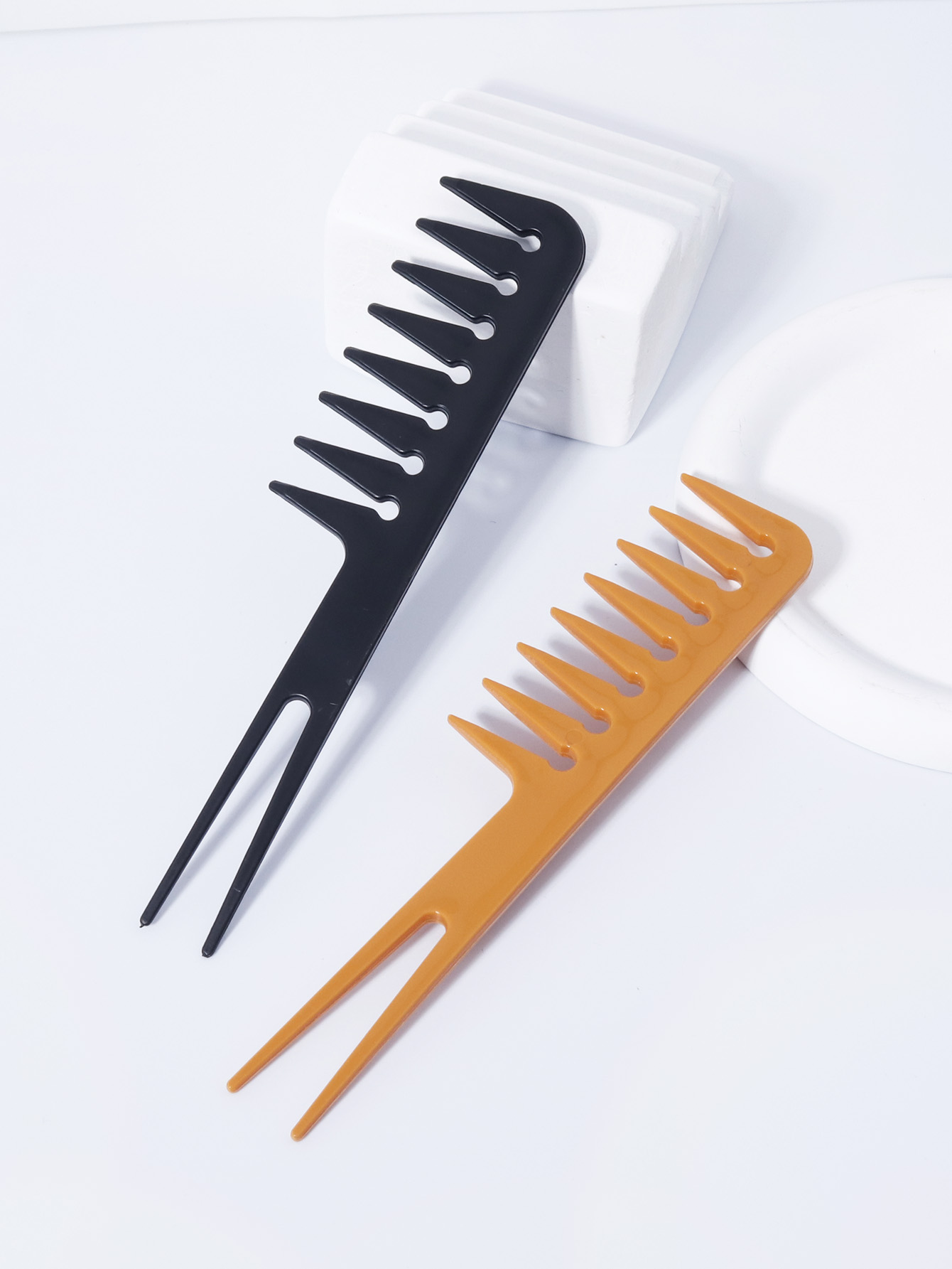 Women'S African Accessories - Double Fork Wide Tooth Comb, Double-Sided