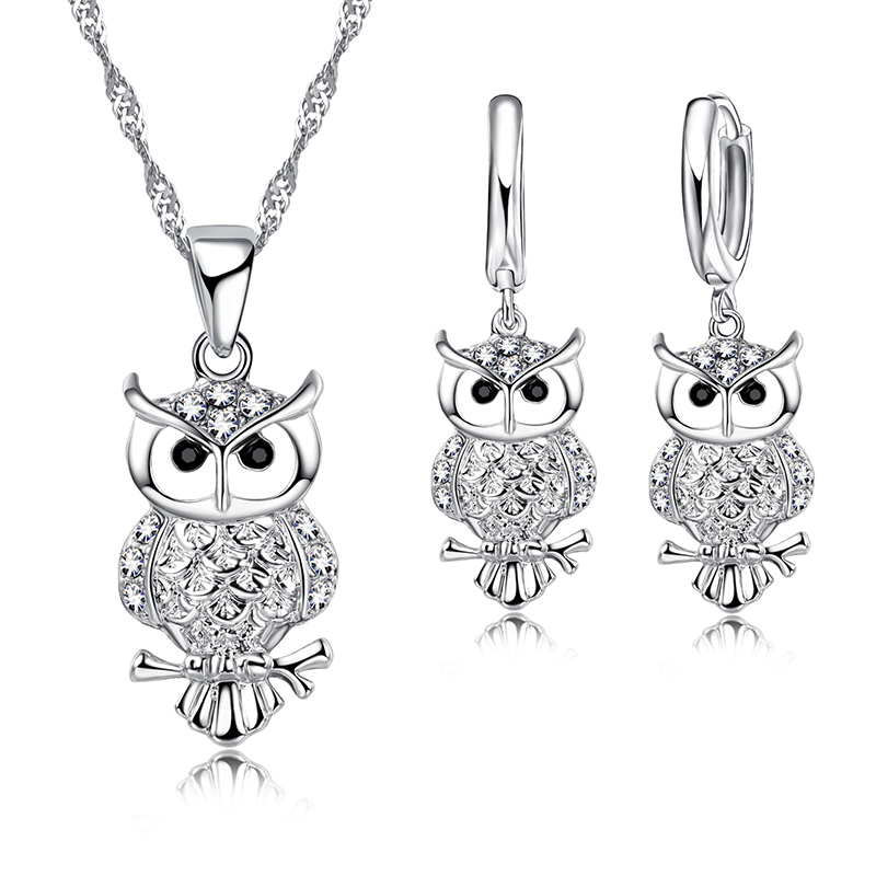 Women'S African Accessories - Shining Full African AAA Crystal Owl