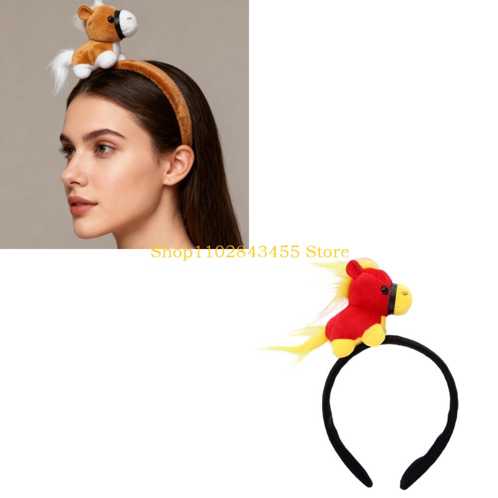 Women Accessories Description - 49MC Horse Costume Headpiece Festival Hairband