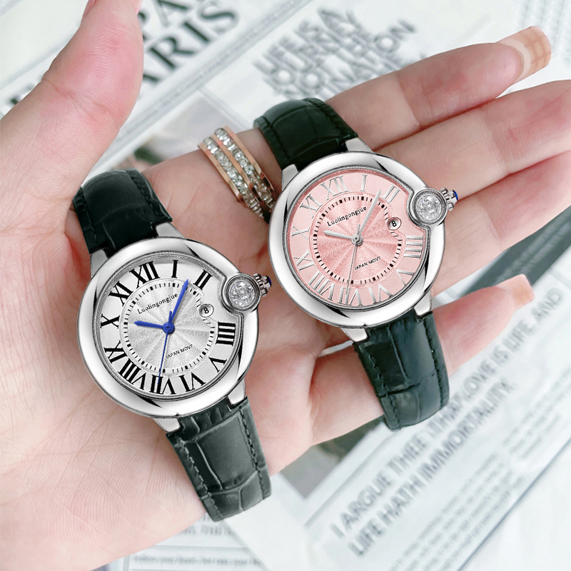 Women'S Accessories To Wear With Watch - Light Luxury Blue-Hand Quartz Watch for