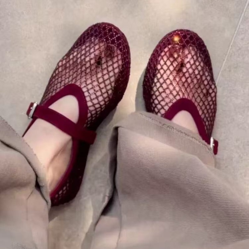 Women'S Shoes And Accessories - Hollow Rhinestone Baotou Sandals Women 2026