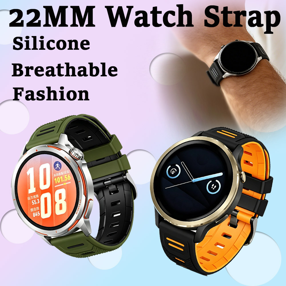 Women'S Accessories To Wear With Watch - 22mm Silicone Watch Band Breathable Watch