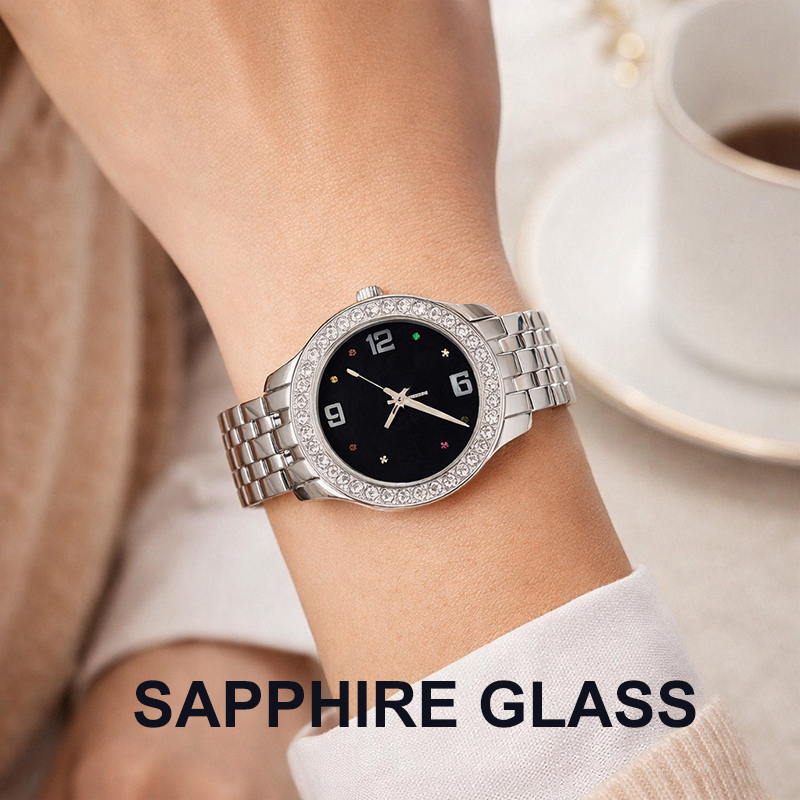 Women'S Accessories To Wear With Watch - Women’s Fashion Diamond Watch Waterproof Luxury