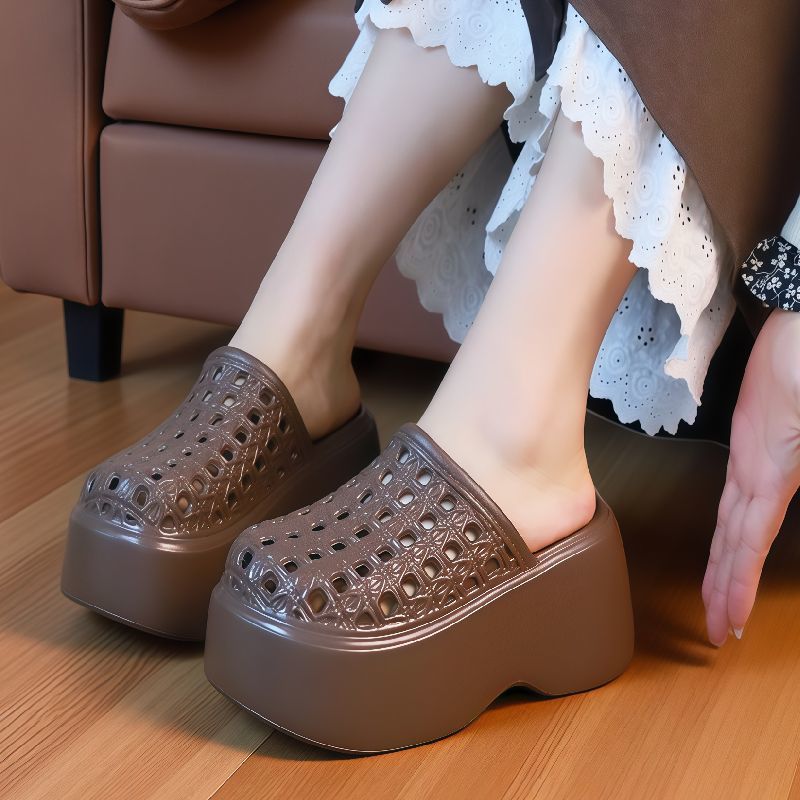 Women'S Shoes And Accessories - New Cut-Outs High Heels EVA Sandals