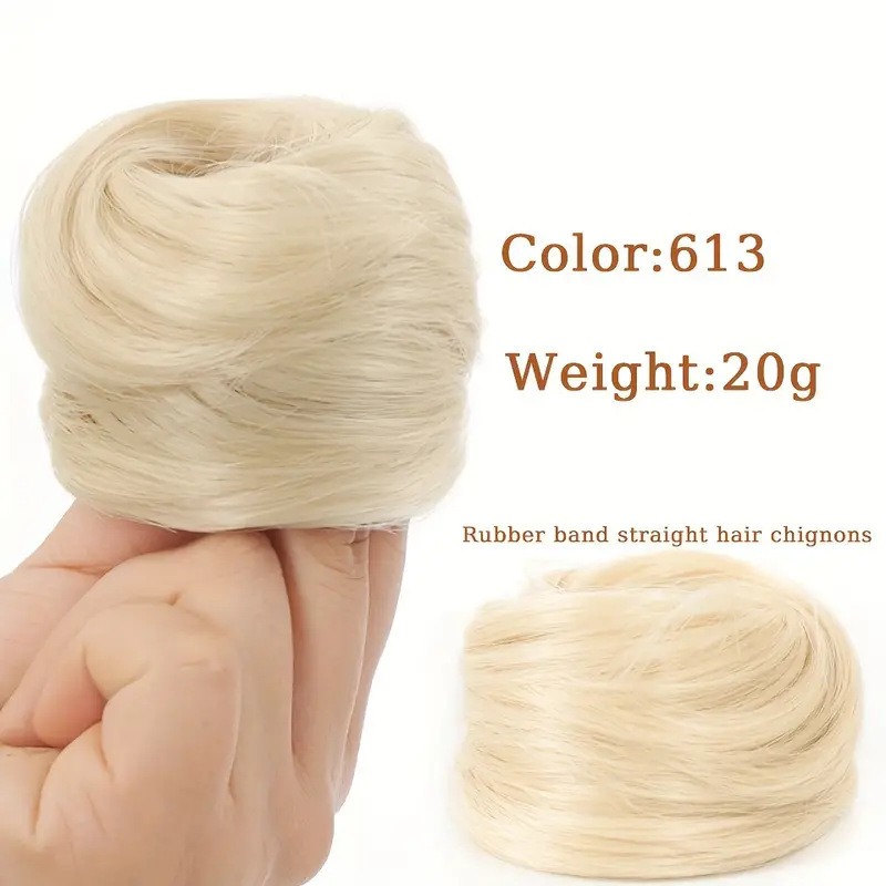 Synthetic Hair Bun Extension M - огляд і ціна Hair Band Elastic