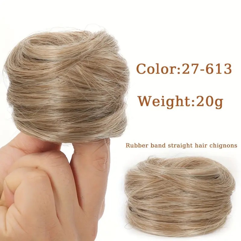 Synthetic Hair Bun Extension M - огляд і ціна Hair Band Elastic