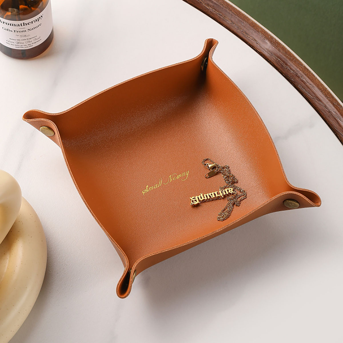 Nordic Style Leather Storage T - огляд і ціна Women Accessories Organizer