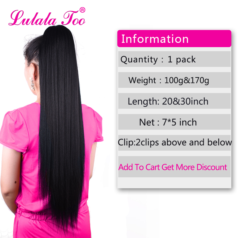 30inch Long Afro Puff Yaki Str - огляд і ціна Hair Band Elastic