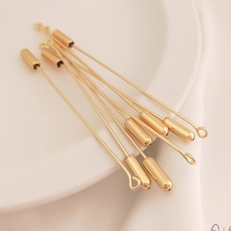 9 character brooch long pin on - огляд і ціна Brooch Pin Gold