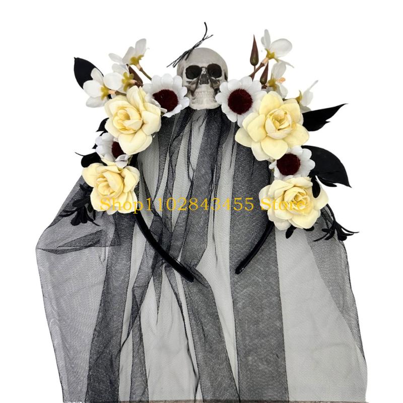 49MC Flower Skull Hairband Hai - огляд і ціна Women Accessories Description