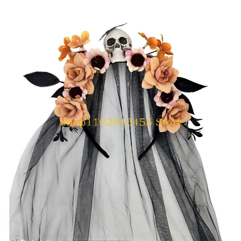 49MC Flower Skull Hairband Hai - огляд і ціна Women Accessories Description