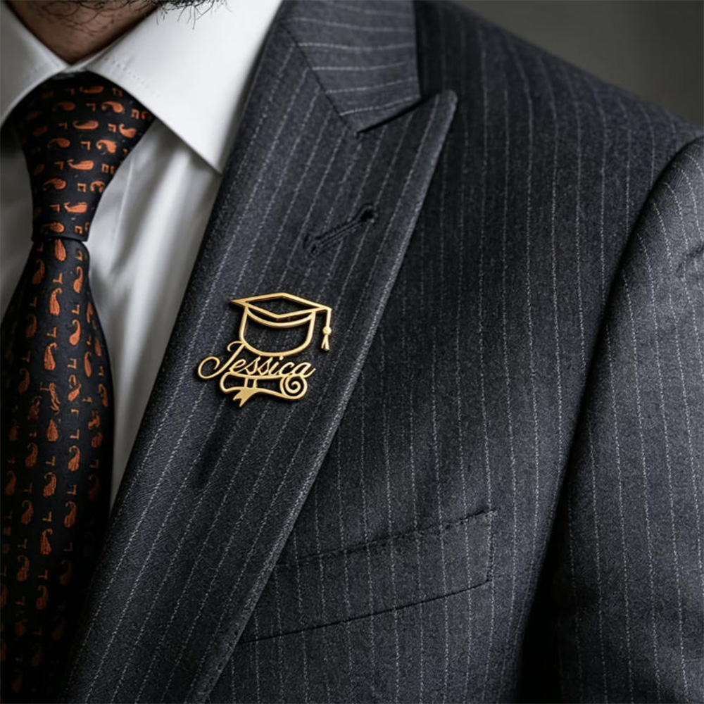 Customized Graduation Hat Name - огляд і ціна Brooch Pin Gold