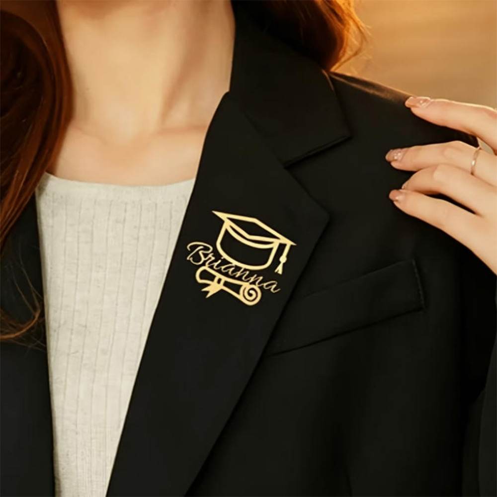 Customized Graduation Hat Name - огляд і ціна Brooch Pin Gold