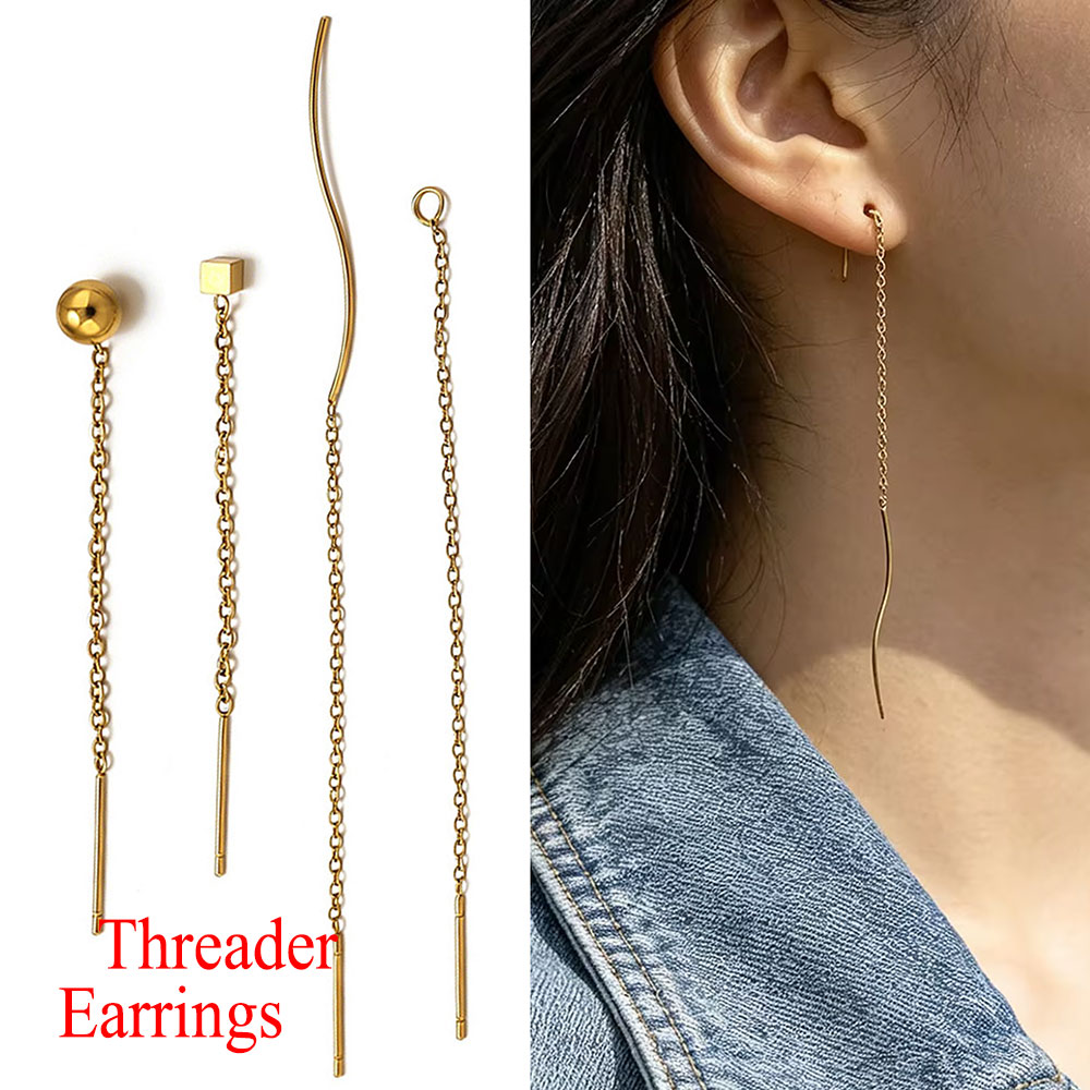 10pcs Stainless Steel Long Ear - огляд і ціна Women Accessories Chain