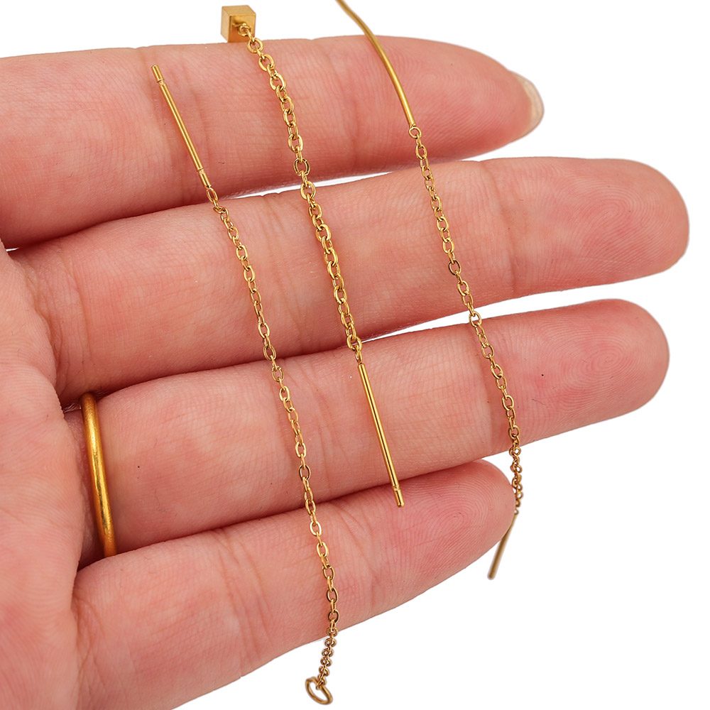 10pcs Stainless Steel Long Ear - огляд і ціна Women Accessories Chain