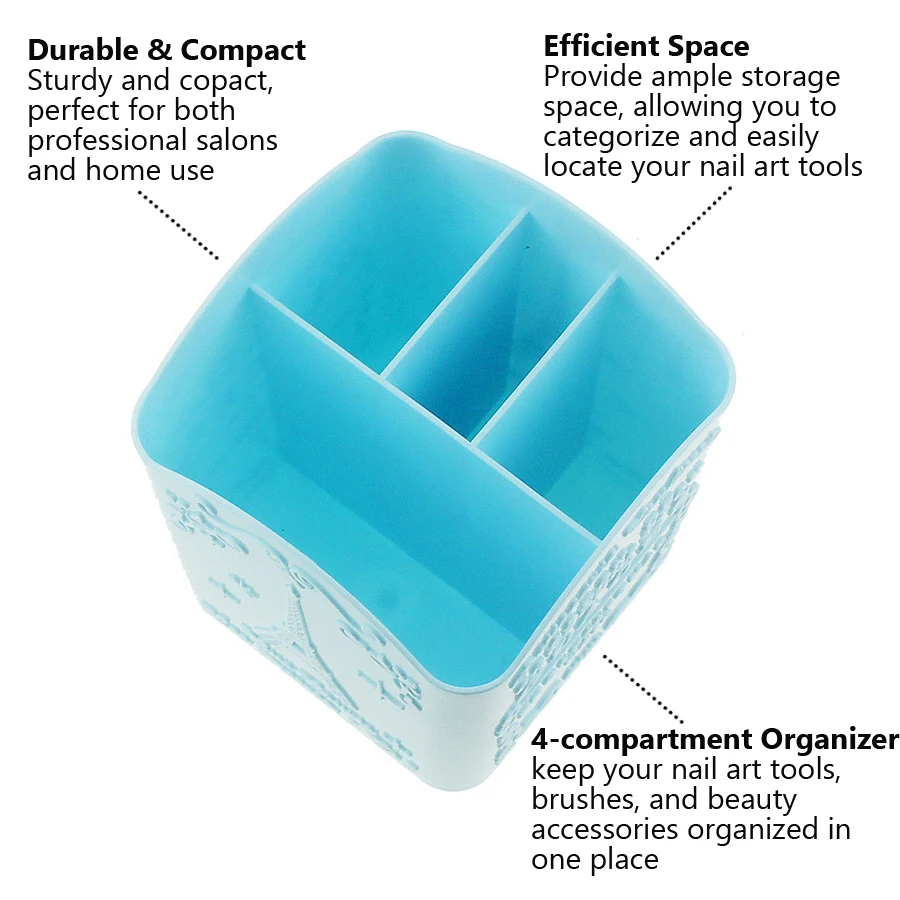4-Compartment Nail Art Brush H - огляд і ціна Women Accessories Organizer