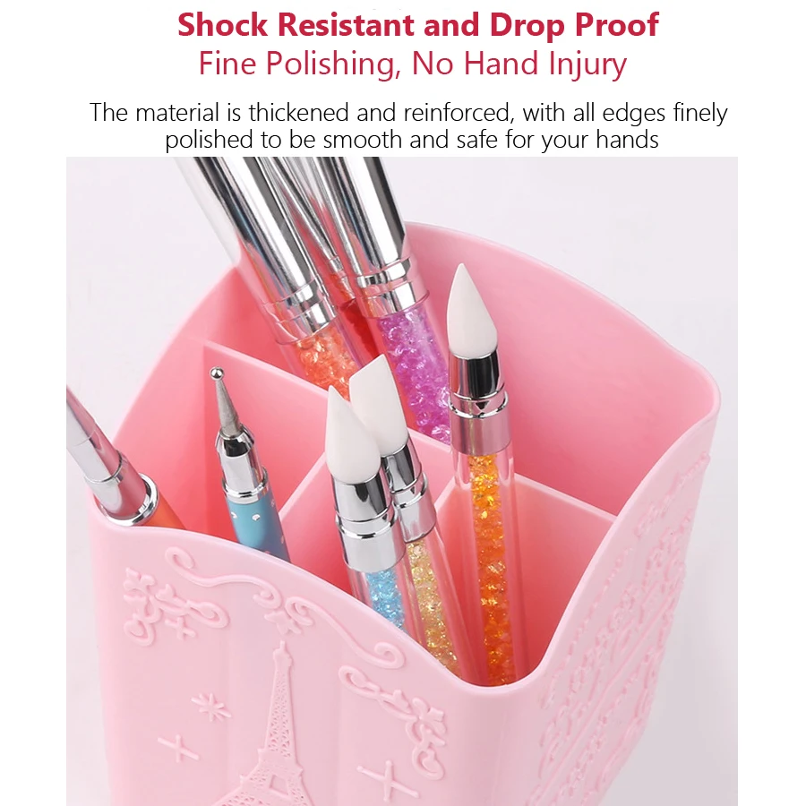 4-Compartment Nail Art Brush H - огляд і ціна Women Accessories Organizer