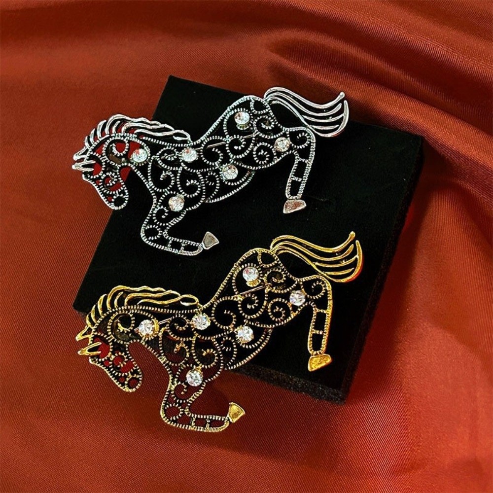 Fashion Jewelry Zodiac Horse H - огляд і ціна Brooch Pin Gold