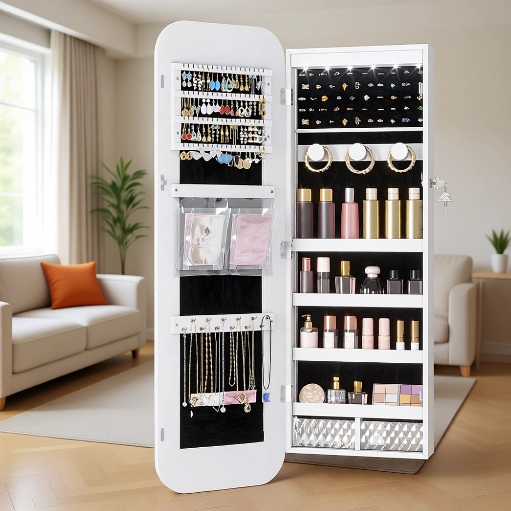 LED Lighted Jewelry Cabinet wi - огляд і ціна Women Accessories Organizer