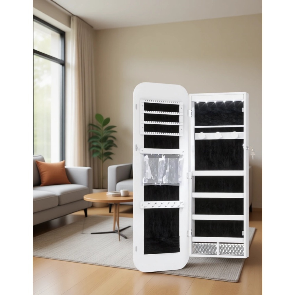 LED Lighted Jewelry Cabinet wi - огляд і ціна Women Accessories Organizer