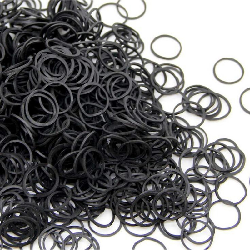 Mini Rubber Bands black Elasti - огляд і ціна Hair Band Elastic