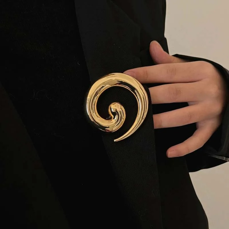 Punk Gold Color Irregular Meta - огляд і ціна Brooch Pin Gold