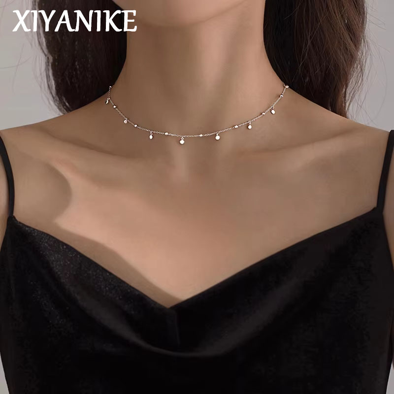 XIYANIKE Silver Color  Disc Ta - огляд і ціна Women Accessories Chain
