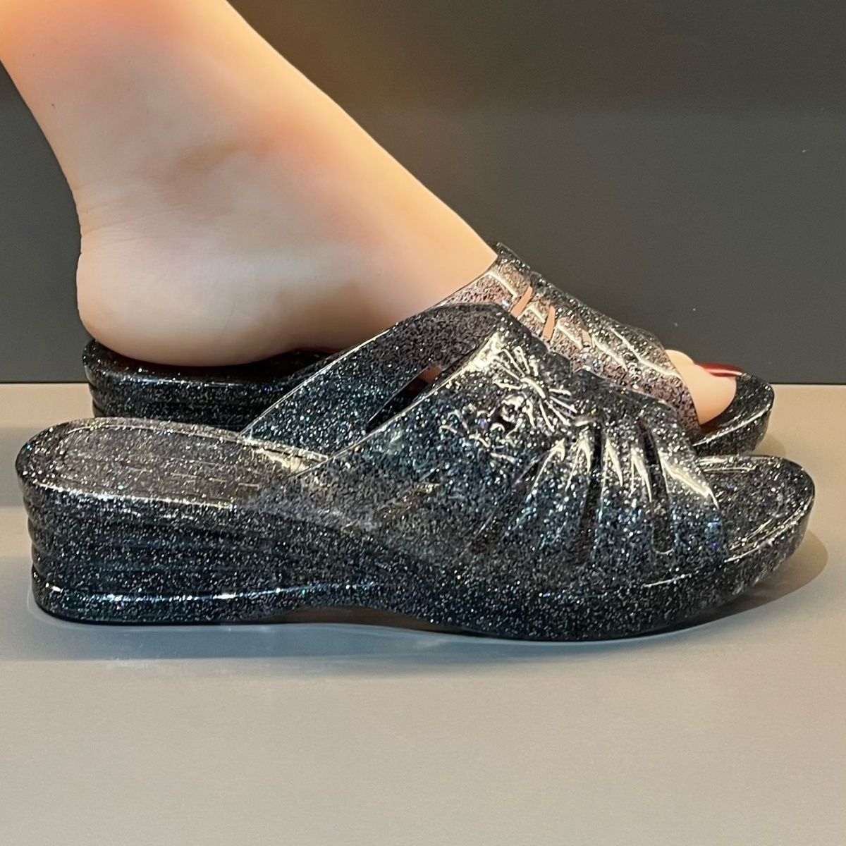 WFashion Purple Glitter Jelly  - огляд і ціна Women'S Shoes And Accessories