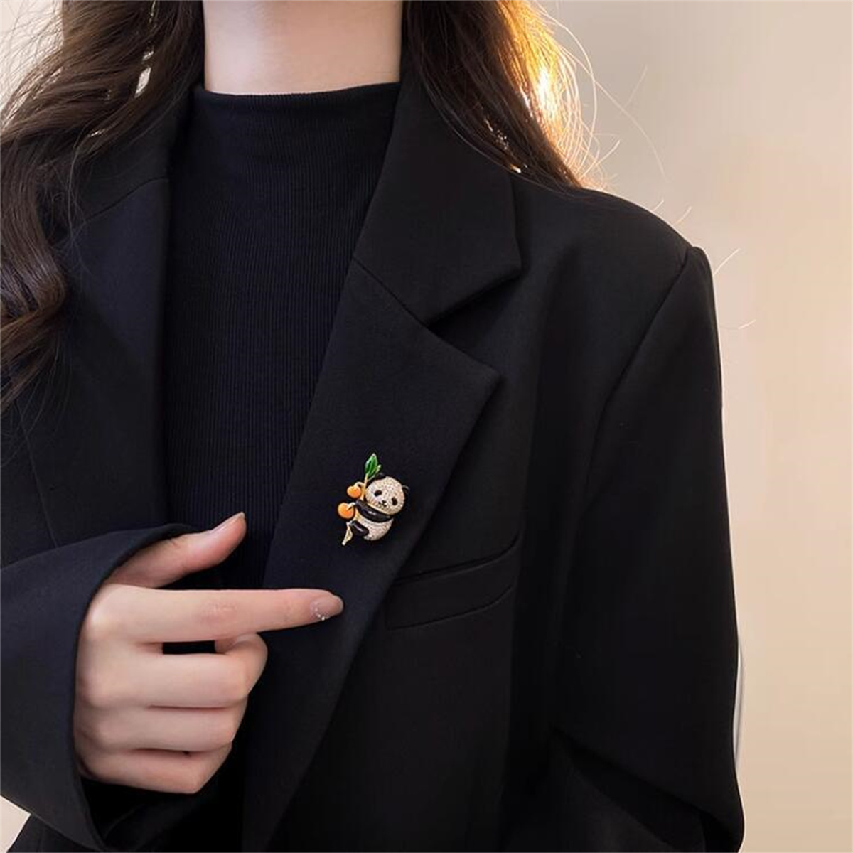 1Pc Cute Panda Brooch with Per - огляд і ціна Women Accessories Meaning