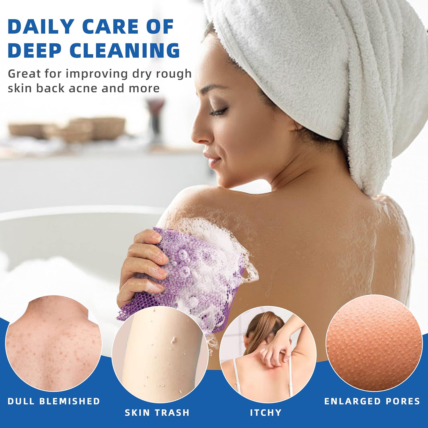3 Pieces African Bath Sponge A - огляд і ціна Women'S African Accessories