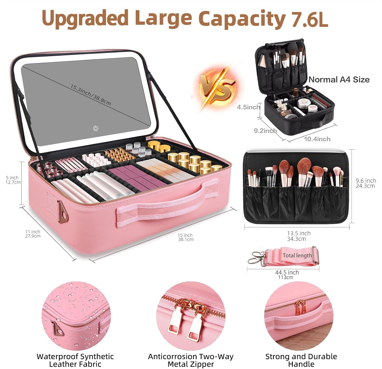 Large Capacity Makeup Bag 15'' - огляд і ціна Women Accessories Organizer